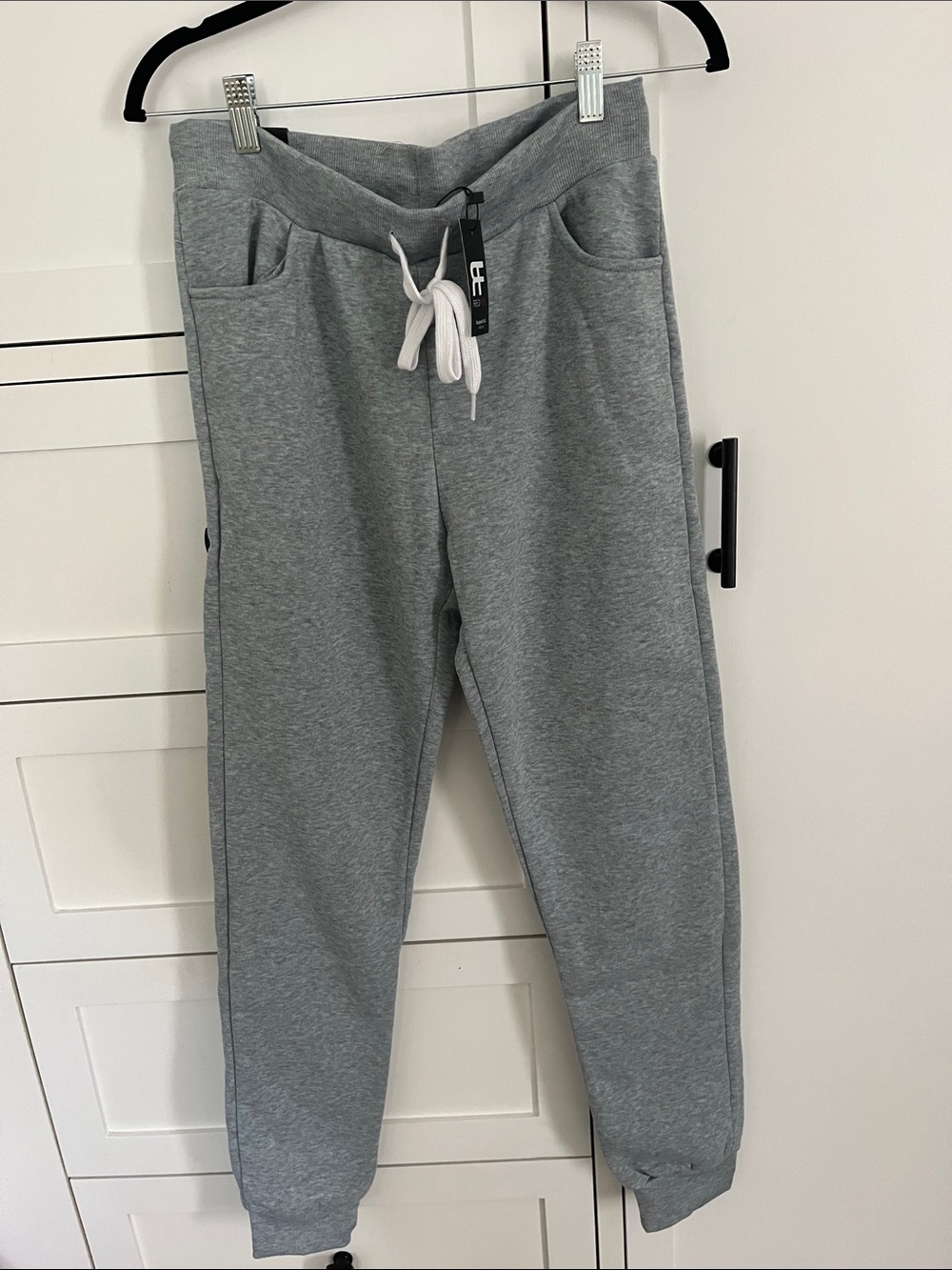 Kids Gray Drawstring Jogger Sweatpants